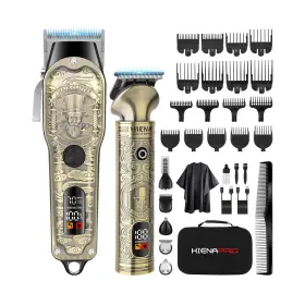 Hiena Pro T10 T18 Hair Clippers For Men Professional Cordless Barber Clipper T-blade... Fast Ship