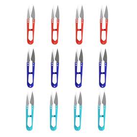 Hilitand 794419529015 12pcs Sewing Scissors Yarn Thread Cutter 4.3inch Mini Small Snips Tr