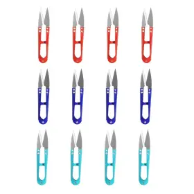 Hilitand 794419529015 12pcs Sewing Scissors Yarn Thread Cutter 4.3inch Mini Small Snips Tr