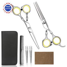 Himart H-84y Hair Cutting Scissors Professional Haircutting Barber Salon Thinning Shears Kit