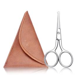 Hitopty Hb15acs Nose Hair Scissors 3.6inch Stainless Steel Rounded Tip Small Shears Safety B