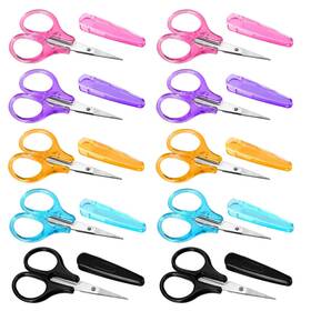 Hjzhii 659175 1 Dwdzejgi 10 Pack Small Craft Scissors Set Tiny Travel Scissor With Cover Mini Scisso
