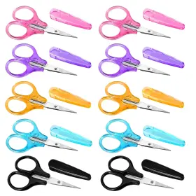 659175 Hjzhii 1 Dwdzejgi 10 Pack Small Craft Scissors Set Tiny Travel Scissor With Cover Mini Scisso