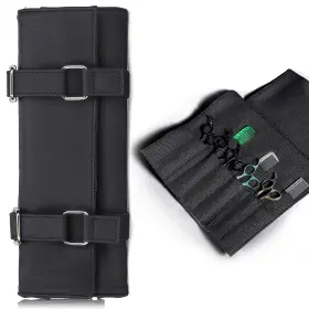 Honey Joy 060874905776 Salon Scissors Bag Roll Up 14 Pockets Pu Stylist Grooming Holder Bar