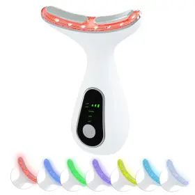 Hotormer 729604520959 Face Massager Tool Facial And Neck Beauty 3-in-1 Triple White