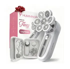 Hbrs-004-wht Hummingbird Flexy Electric Razors For Women Cordless Rechargeable Waterp