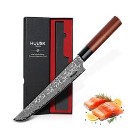 Huusk Rd01-gyuto-hkm Japanese Gyuto Chef Knife - 8 Inch Hand Forged Vg10 Damascus ... Fast Ship