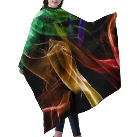 Feeda-0419lfwq-125697580 Iasifd Colorful Smoke Barber Cape Haircut Capes Salon Hair Cutting Personalize