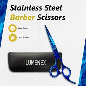 Ilumenex Zi 1182 6.5 Inch Professional Hair Cutting Scissors Barber Shears Stainless Steel German