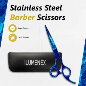 1182 Ilumenex Zi 6.5 Inch Professional Hair Cutting Scissors Barber Shears Stainless Steel German