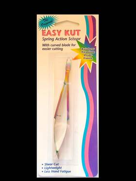 Industries Inc. 00907 Tool Tron Easy Kut Spring Action Scissors Titanium Silver 00121