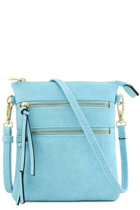 Isabelle 80808 Small Lightweight Shoulder Bag For Women Mini Multi Zipper Pocket Crossbody