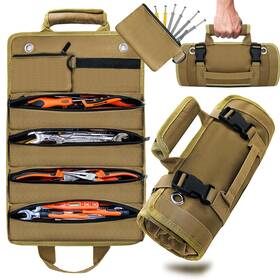 Isamzan Hz014 Tool Roll Bag - Waterproof Small With Removable Pouch Organise