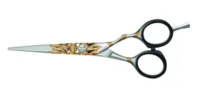 45255-22 Jaguar Shears White Line Art - Glam Rock 5.5 Inch Professional Hair Cutting S