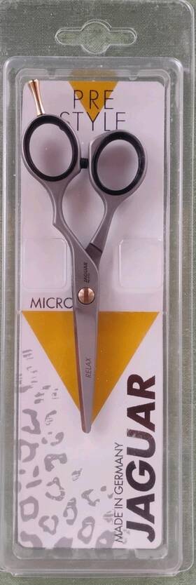 Jaguar 82350 Pre Style Relax 5 Inch Steel Hair Salon Shears Micro