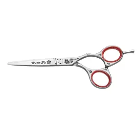 9655-1 Jaguar Silver Line Cj3 Design 5.5 Inch Pro Hair Stylist Shear Scissors Floral Etch