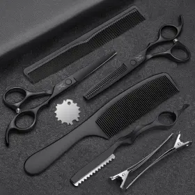 Jason 198168684320 Hair Cutting Scissors Set - Professional 10 Pcs Haircut Kit Thinn Inch