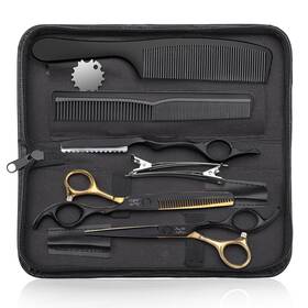 Jason 313096435459 Hair Cutting Scissors Kit - Professional 10 Pcs Haircut Set With