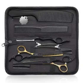 Jason 313096435459 Hair Cutting Scissors Kit - Professional 10 Pcs Haircut Set With