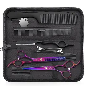 Jason 744110057553 Hair Scissors Professional - 10 Pcs Haircut Set Thinning Shears