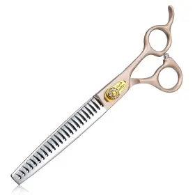 A-1777 Jason 7.5 Inch Dog Grooming Scissors - Professional Chunker Thinning Shear With W