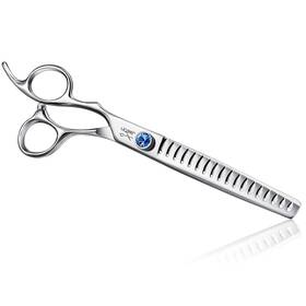 Jason Gou02zs-y.j Left Handed 7 Inch 18-tooth Texturising Dog Grooming Chunkers Scissor Ergo