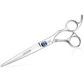 Jason Gou08-z.j 7 Inch Straight Dog Grooming Scissors Ergonomic Pets Shears Prem