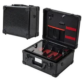 Jbc001-152 Jc Barber Professional Case Stylist Tool Box Organizer &n Black Ice Cube
