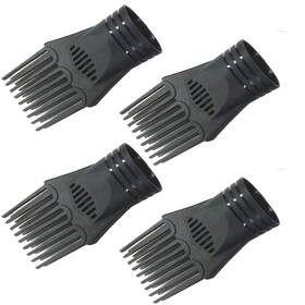 Jinshining 792483727184 4pcs Universal Hair Dryer Comb Nozzle Plastic Hairdressing Salon B