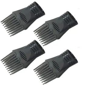 Jinshining 792483727184 4pcs Universal Hair Dryer Comb Nozzle Plastic Hairdressing Salon B