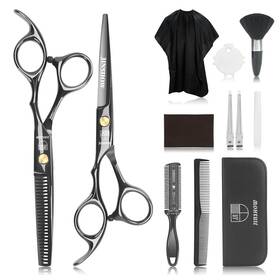 Jinshow 661918772542 12pcs Scissors Hair Hairdressing Professional Shears Set Thinning Cutting Cli