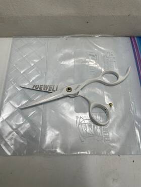 Joewell Jw575 Professional Hairdressing Scissors White Finger Rest Handle