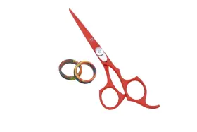 Mr81 Jstools 81mr Js Professional Red Powder Coated 5.5 Inch Stainless Steel Hair Cutting Scissor