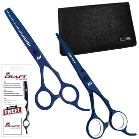 Jw Shears 850043360797 Professional Hairdressing Shear Thinner Razor And Case Set 6.0 Inch Blue Jw Shears 850043360797 Professional Hairdressing Shear Thinner Razor And Case Set 6.0 Inch Blue