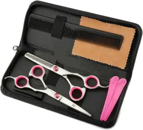 Jy014 Jyhy Professional Hair Cutting Scissors Shears Barber Thinning Set Kit- Family
