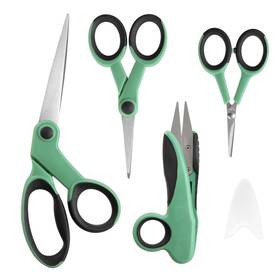 Jytuul 919609886240 4pcs Professional Tailor Sewing Scissors Set 8.1 Inch Heavy Duty Sharp Blades Fa