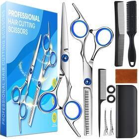 Jzko Rr01 Hair Cutting Scissors Shears Kit 6.7 Inch Barber Professional Thinning Sh