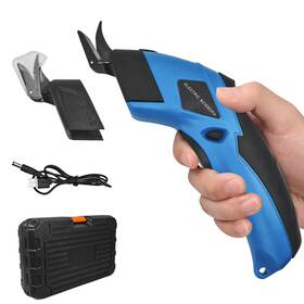 Kadnfrayfr 781858410028 Cordless Electric Scissors 2 Blades Fabric Cutter For Cutting Car