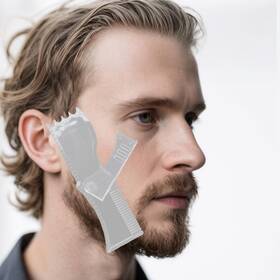 Kaezdd 974511877076 Beard Shaper Kit - Premium Shaping Tool 100% Clear Many Styles The Ulti