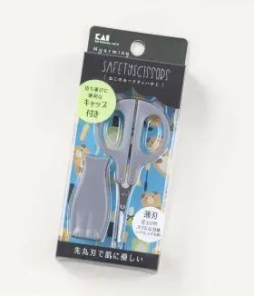 Hc-2202 Kai New Nyarming Cat Safety Scissors With Cap Made In Japan