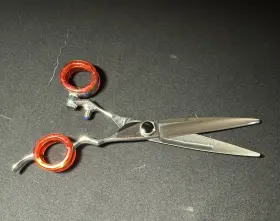 18b55 Kami Japanese Vg10 Salon Shears Scissors. Swivel Thumb. Ergonomic