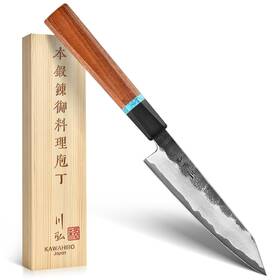 Kawahiro Kh-6607 Japanese Utility Knife 5 Inch Handcrafted Vg10 Stainless Steel Pari