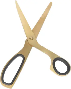 Keensoow5s8h4f9p Keenso Fashionable Golden Stainless Steel Scissors Asymmetrical Shape Elegant Ho