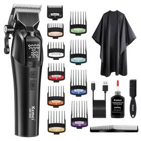 Kemei 1858 Professional Hair Clippers For Men Cordless Cutting Kits Rech