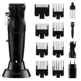 Kemei Km-2296 Black Hair Clippers For Men Adjustable Blade Cordless Clipper Prof