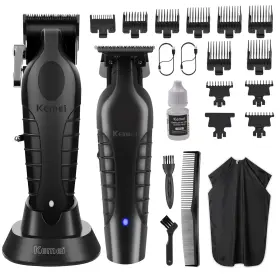 2296amz Kemei Km-2299 Hair Clippers And Trimmers Set Professional Barber Clipper For Cu