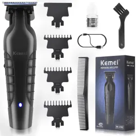 Km-2299-us Kemei 2299 Cordless Hair Clippers For Men Professional Zero Gapped ... Fast Ship