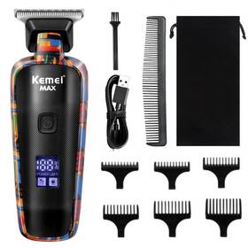 Kemei Max5090 Km-max5090 Professional Hair Clippers For Men Cordless Lcd D... Fast Ship
