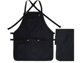 King Midas Empire 553164192809 Barber Cape And Apron - Polyester Cotton Hair Cutting Bar