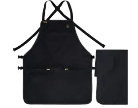 King Midas Empire 553164192809 Barber Cape And Apron - Polyester Cotton Hair Cutting Bar